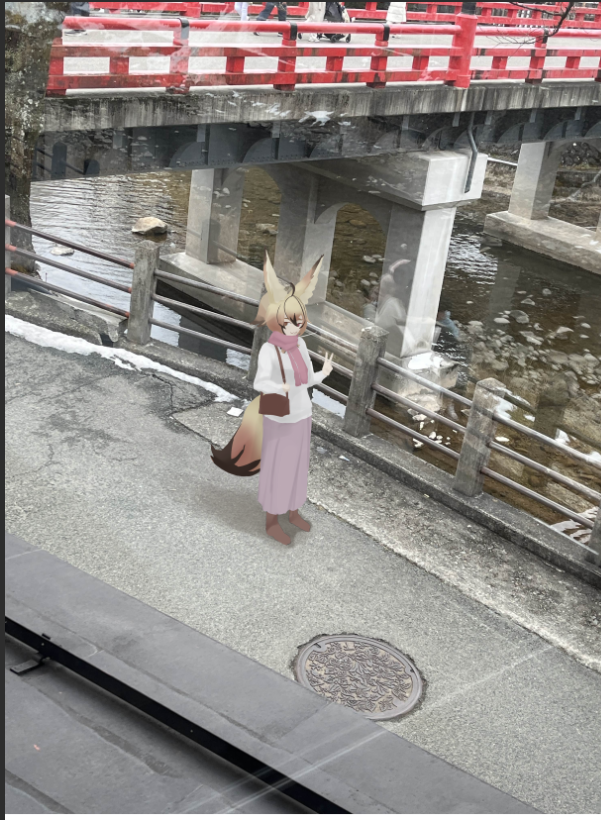 This Fennec Fox went to Japan!!!

Heres a shot of me taken by my mom. We went to a nice sukiyaki place afterwards~ its my first time experiencing snow!!!