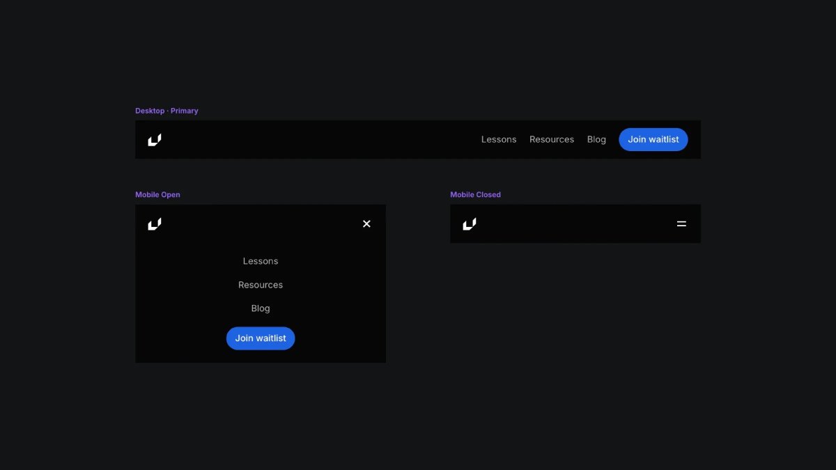 learnframer's tweet photo. how to create a responsive navbar in @Framer—

we’ll set up a fixed navbar, add a mobile menu, and make it fully interactive.

let’s go: 🧵 https://t.co/MSbYk1E2xj