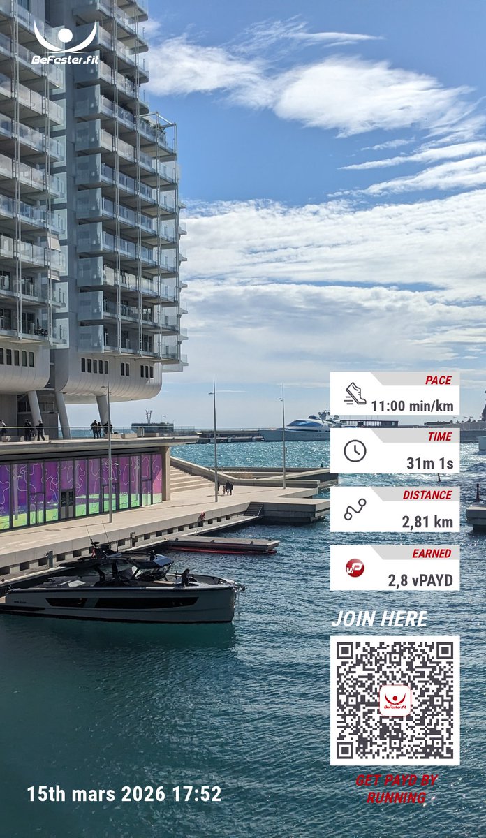 A nice Sunday promenade with my <a href="/Befasterfit/">BeFaster.fit</a> app 😎

Walk, run, dance... Just Move!
Download 👇🏻🎁 play.google.com/store/apps/det…