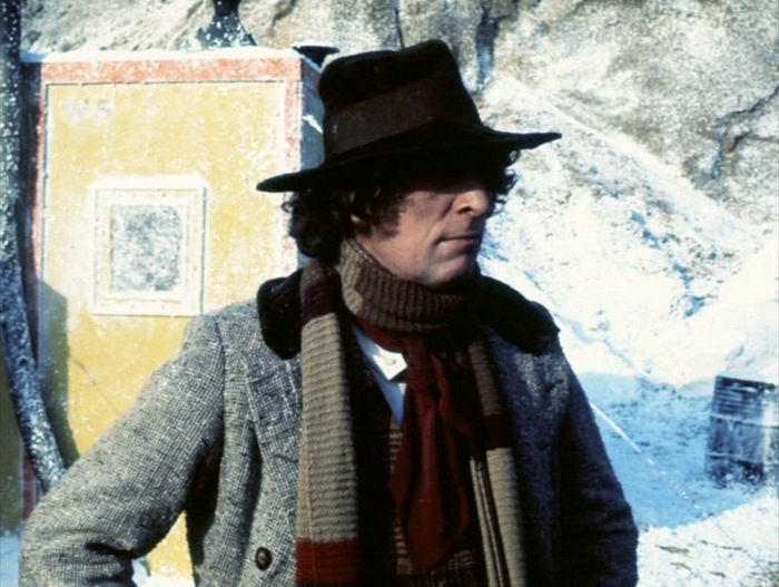 Tom Baker during "The Seeds of Doom". #TomBaker #DoctorWho #FourthDoctor
