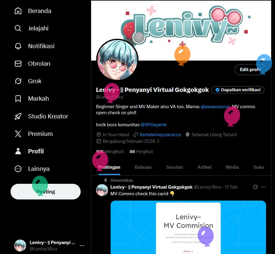 Lenivy~ || Penyanyi Virtual Gokgokgok tweet media