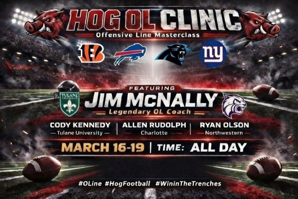 CoachShiffman's tweet image. 24 HOURS! Spots are filling up quick 

Get signed up for the TOP Offensive Line Clinic on the market! 

#Hogfbchat #OLine #CoachTube 

REGISTER HERE: hog.coachesclinic.com