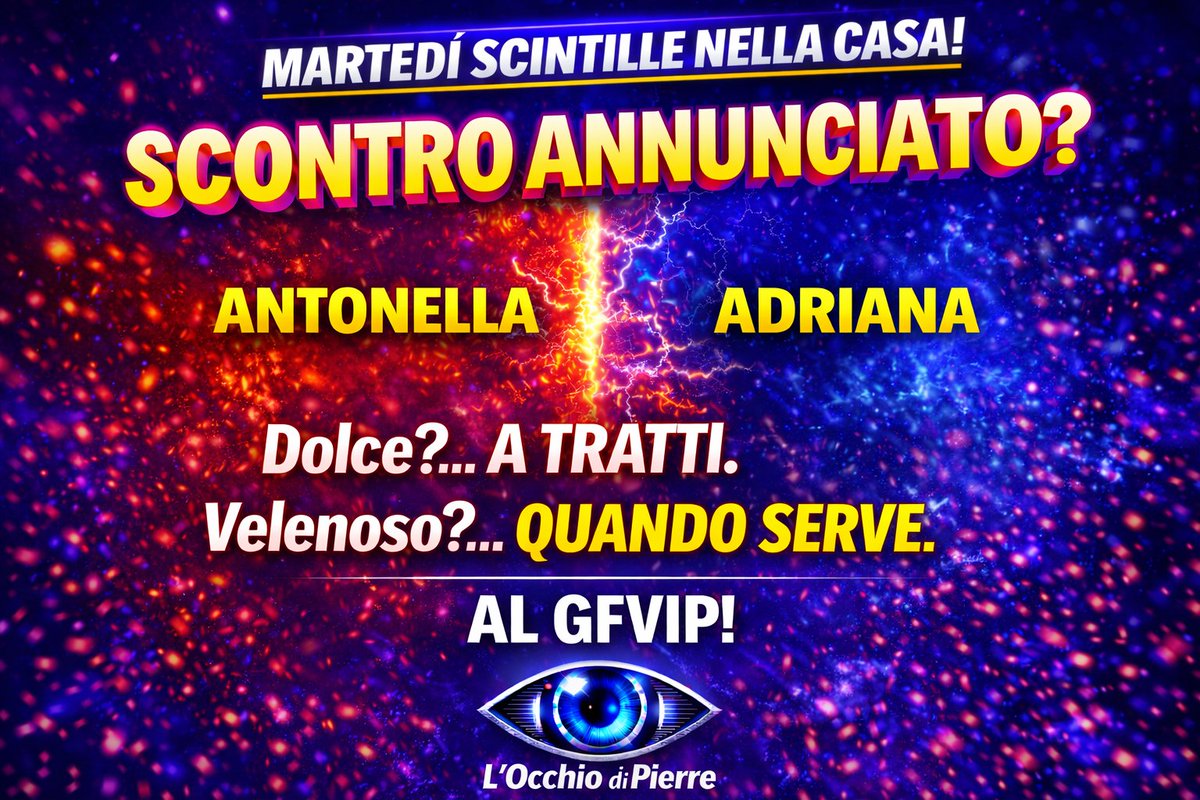 NeTVisionmagaz's tweet photo. Martedì nella Casa
qualcuno parlerà...siamo pronti seguite il nostro nuovo appuntamento con #locchiodipierre
#GFVIP 👁️ #velenoeconfetti
#GrandeFinale #grandefratello #gfvip #gf #ilaryblasy #NeTVisionMagazine @EndemolShineIT @gf_forum @GrandeFratello @littleknight90 @alecapy_ #canale5