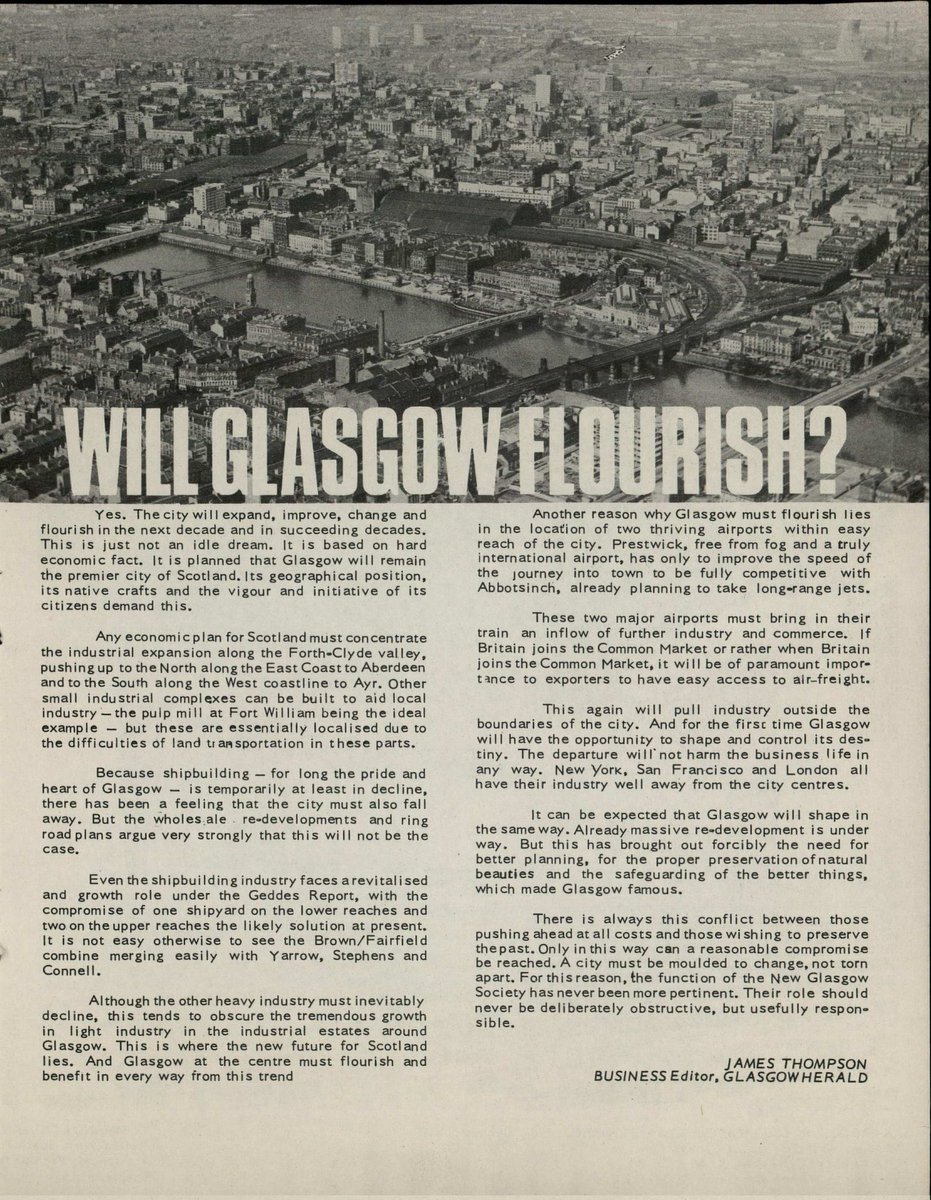 newglasgowsoc's tweet photo. This is an article published in 1967, almost six decades ago. A lot of things have changed, but the hope is still high. We believe the answer is a YES.
#willglasgowflourish #youthink https://t.co/80wJyTtLb0