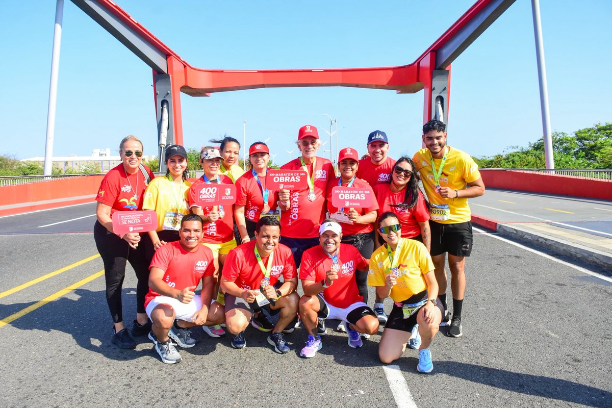 En el Atlántico estamos en modo maratón… #MaratónDeObras que transforman el departamento. 🏃‍♂️🚧

Hoy acompañamos la #MaratónDeBarranquilla con parte de nuestro gabinete, mientras seguimos trabajando todos los días para sacar adelante más de 400 obras que ya le están cambiando la