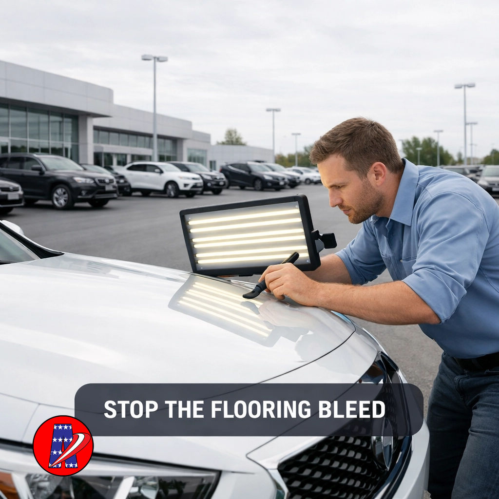 duanecave's tweet image. Every hour a damaged unit sits, the flooring bleed continues. 📉 

Amaryllis stops the bleed with 24-hour deployment of elite PDR techs. Get your inventory retail-ready fast and protect your margins. 

DM for deployment. 🚗💨

#PDR #AutoDealership #InventoryManagement