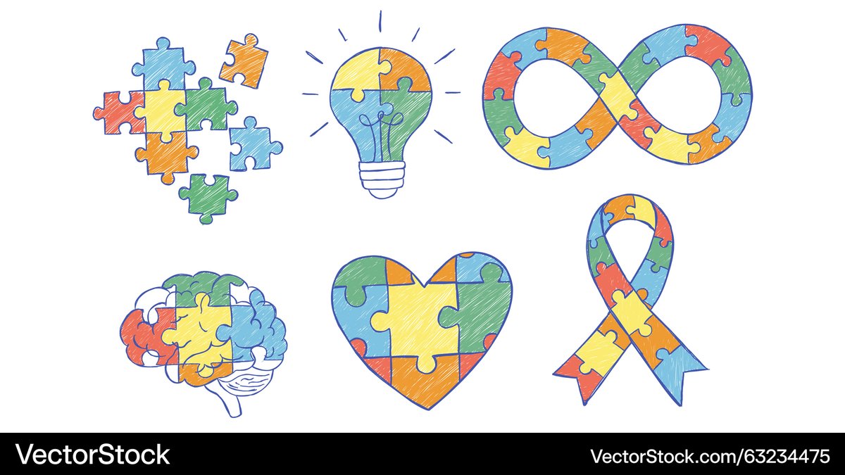 Latest Vector <a href="/VectorStock/">VectorStock</a> autism awareness symbols #VectorStock vectorstock.com/63234475