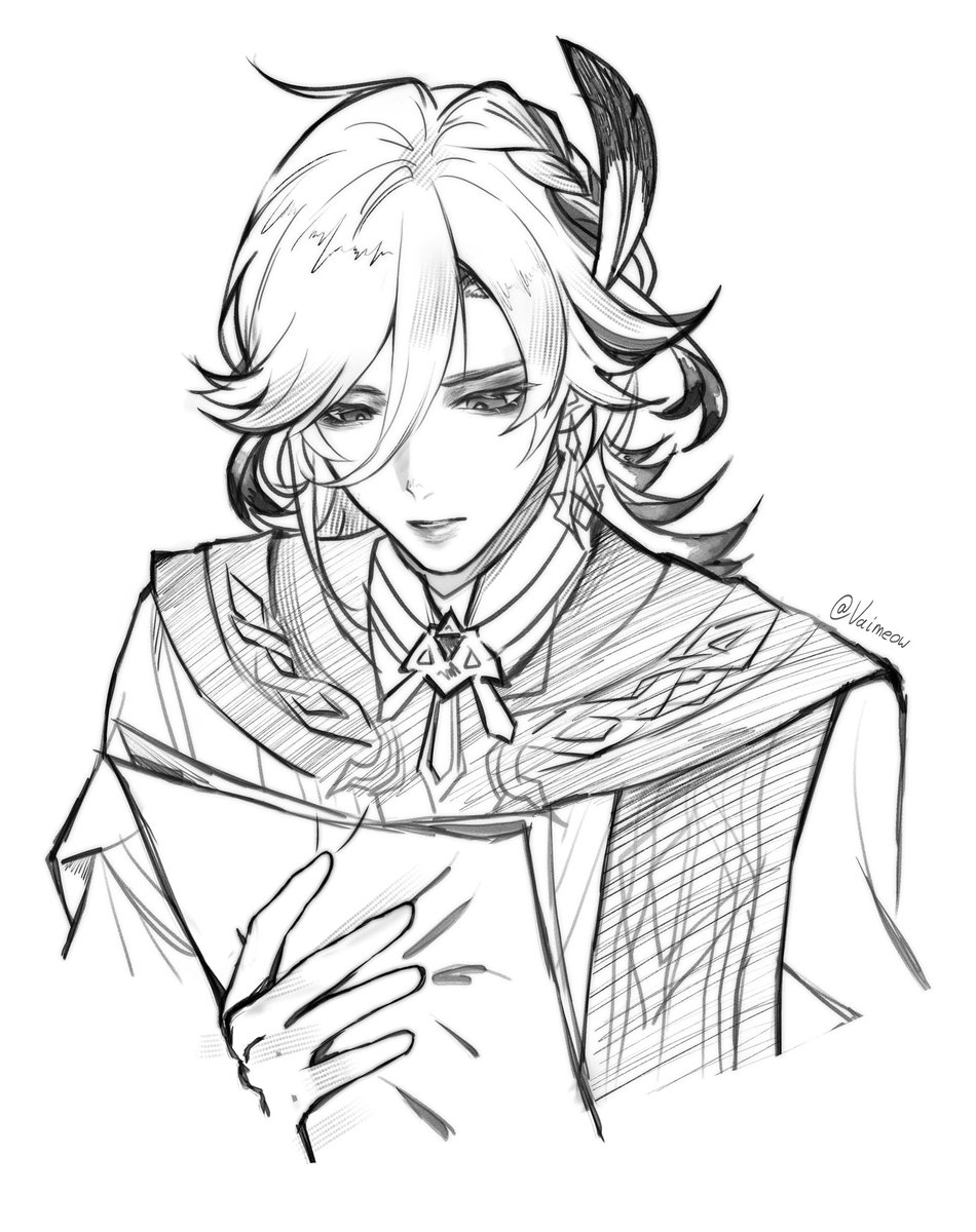 vaimeow's tweet photo. sketching practice #kaveh https://t.co/Bn4BqHaOYB