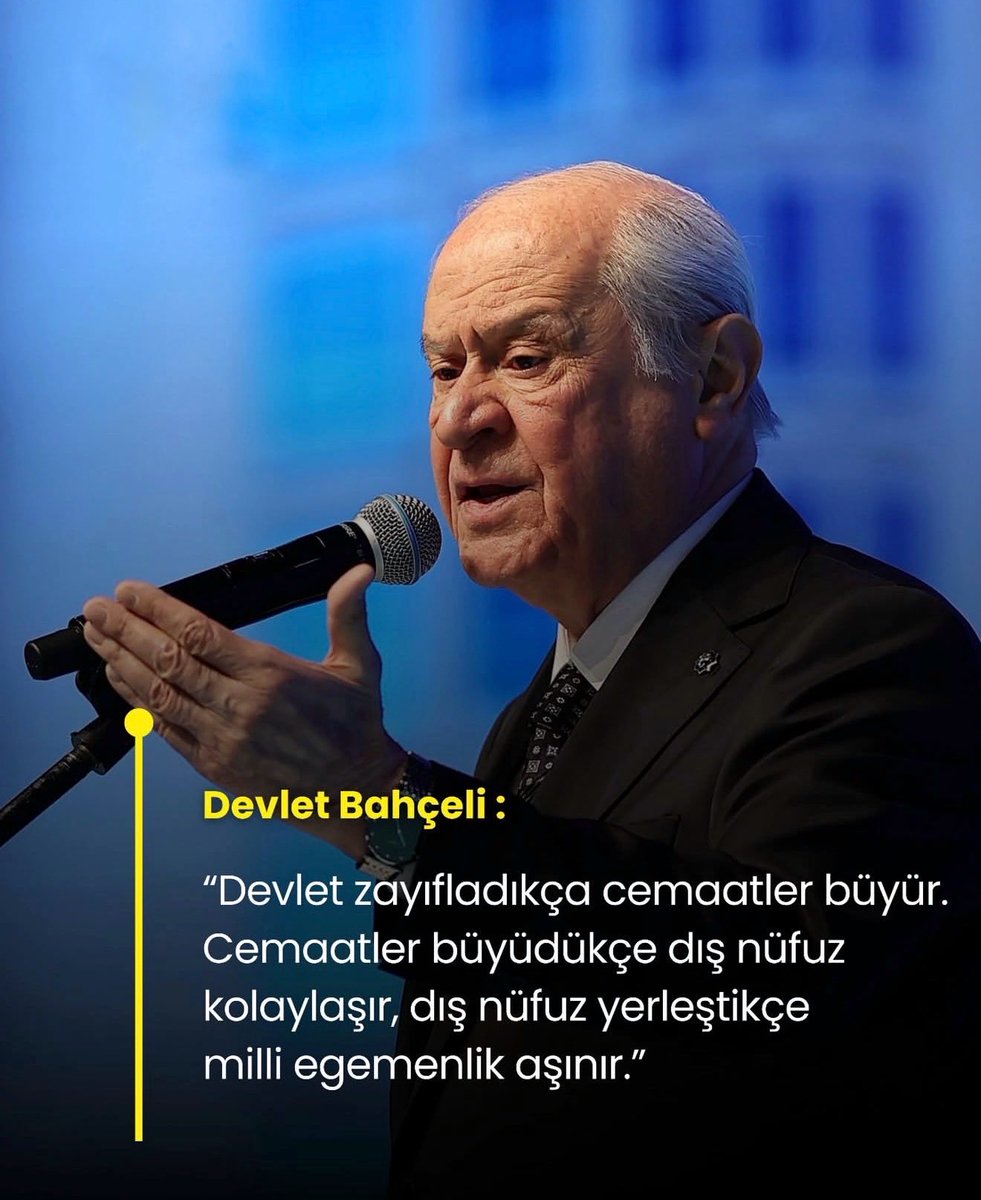 Sayın Devlet Bahçeli’nin bu tespiti kelimesi kelimesine doğru, gerçekten helal olsun. Ama bunca yaşanandan sonra insan ister istemez tebessüm edip 'Günaydın, yeni mi uyandık?' demekten de kendini alamıyor. Geç de olsa muazzam bir özet. Sadece insanın aklına şu ürkütücü soru