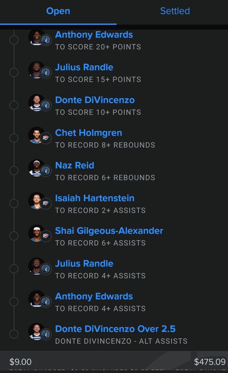 Emolina1752's tweet photo. My parlay for the wolves vs thunder game https://t.co/7Vk3VTSBlJ