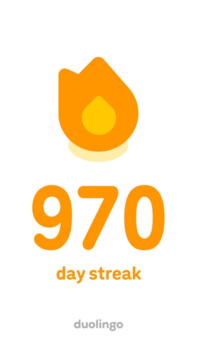 30 days till 1000 days streak 🔥👍