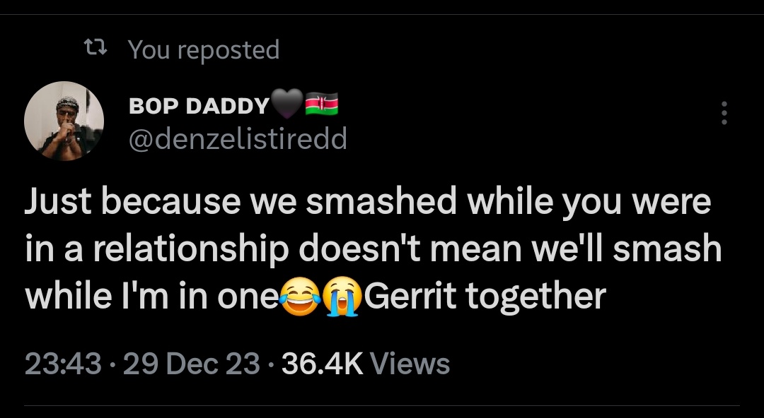 ʙᴏᴘ ᴅᴀᴅᴅʏ🖤🇰🇪 tweet media