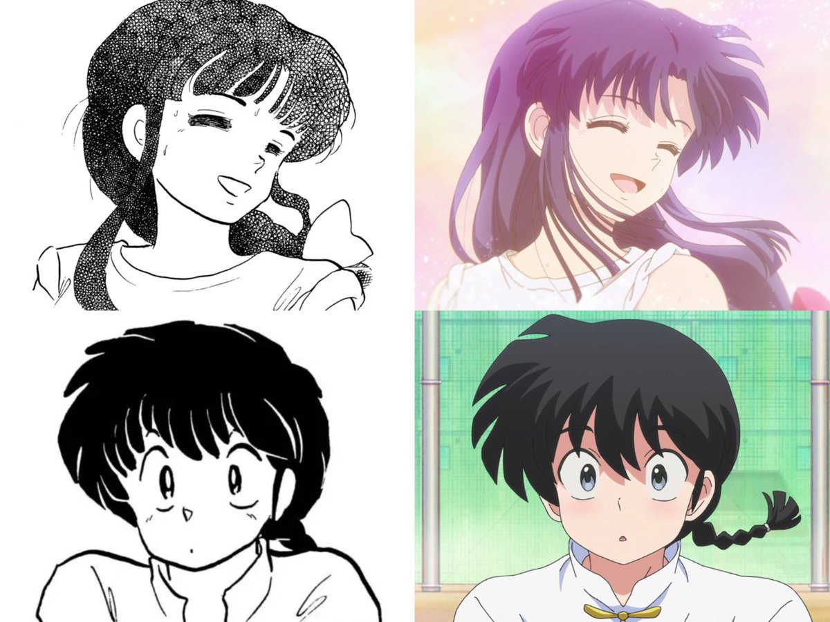 Cuando Ranma le dijo a Akane "Te ves linda cuando sonríes" hacía referencia a este momento 🥹💖💞 reconozco un flechazo cuando lo veo