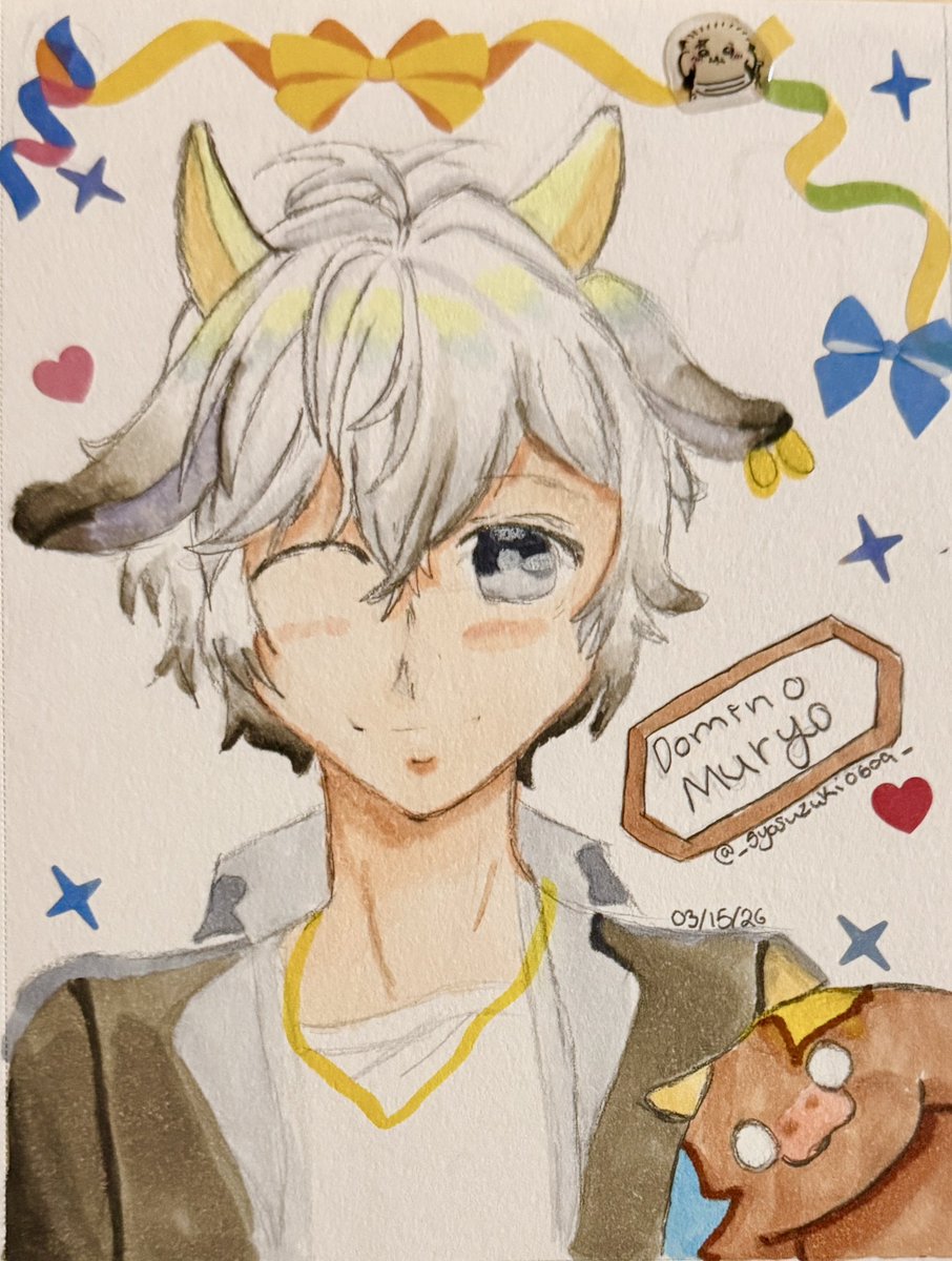 _Syosuzuki0609_'s tweet photo. Happy birthday @DominoMuryo !!
The moonlight cafe owner! โ๏ธ
๐ฎ03/15โ๏ธ
#Muutiful
I hope that you have a wonderful birthday!!have lots of sweets ๐ง๐ฅญ https://t.co/23Th6aNsFE