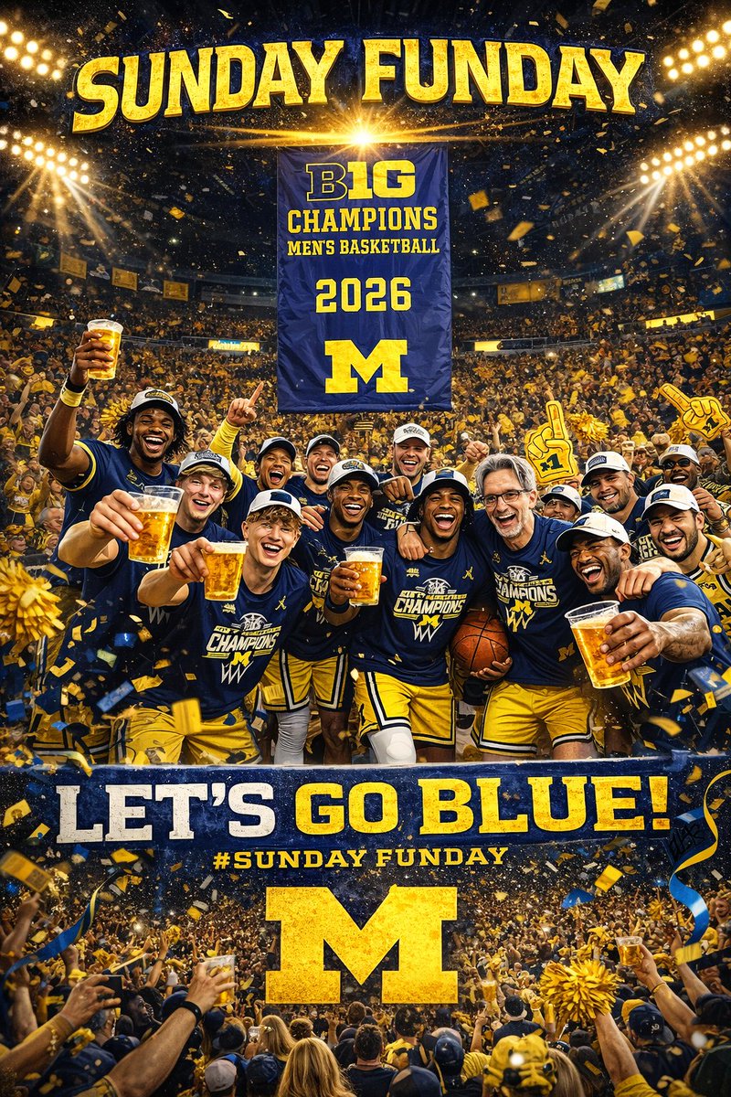Enjoy your Sunday Wolverines... let's go get another banner! 〽️💙

#GoBlue