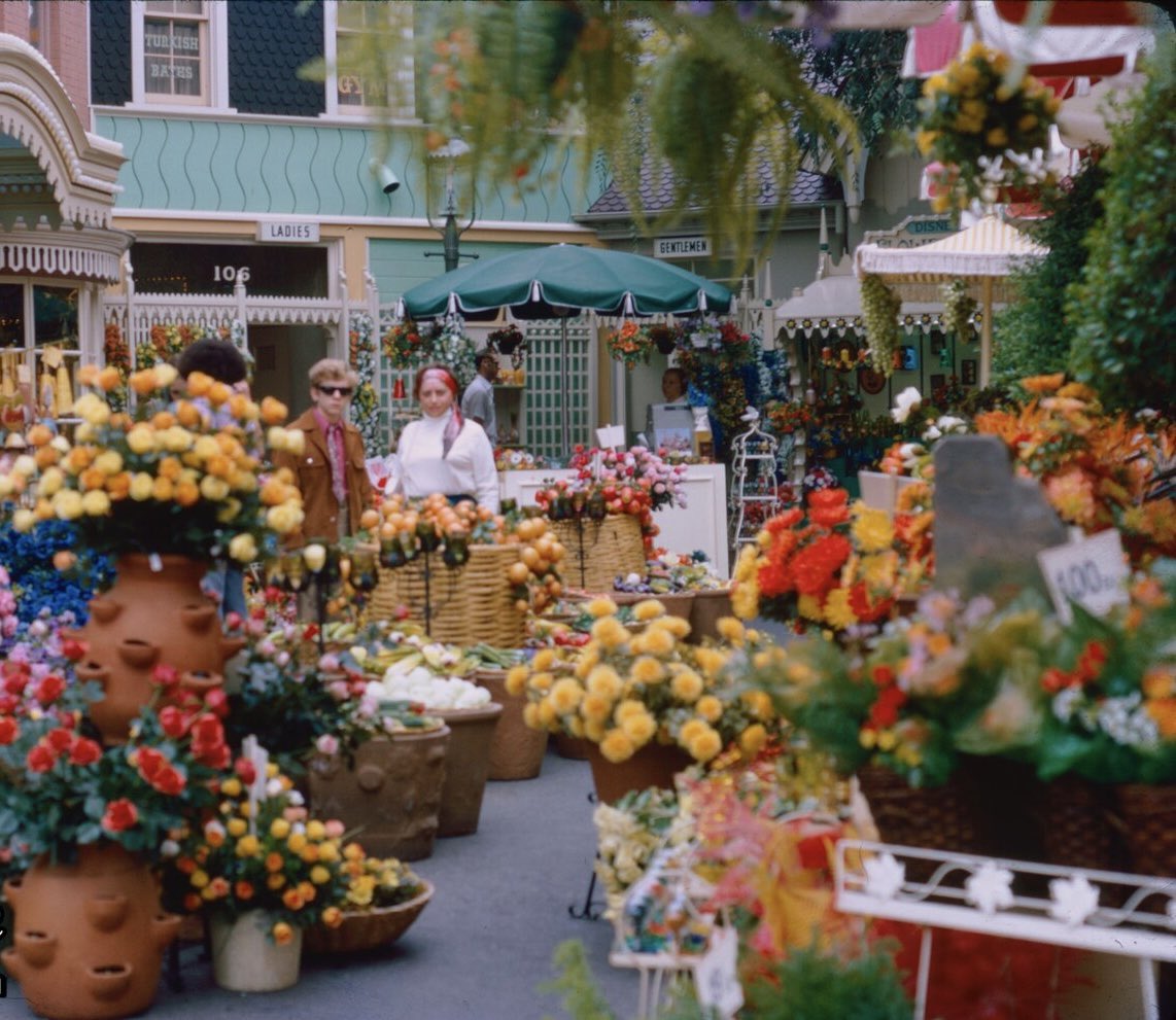 Disneyland's Main Street Flower Market (1957-1977)