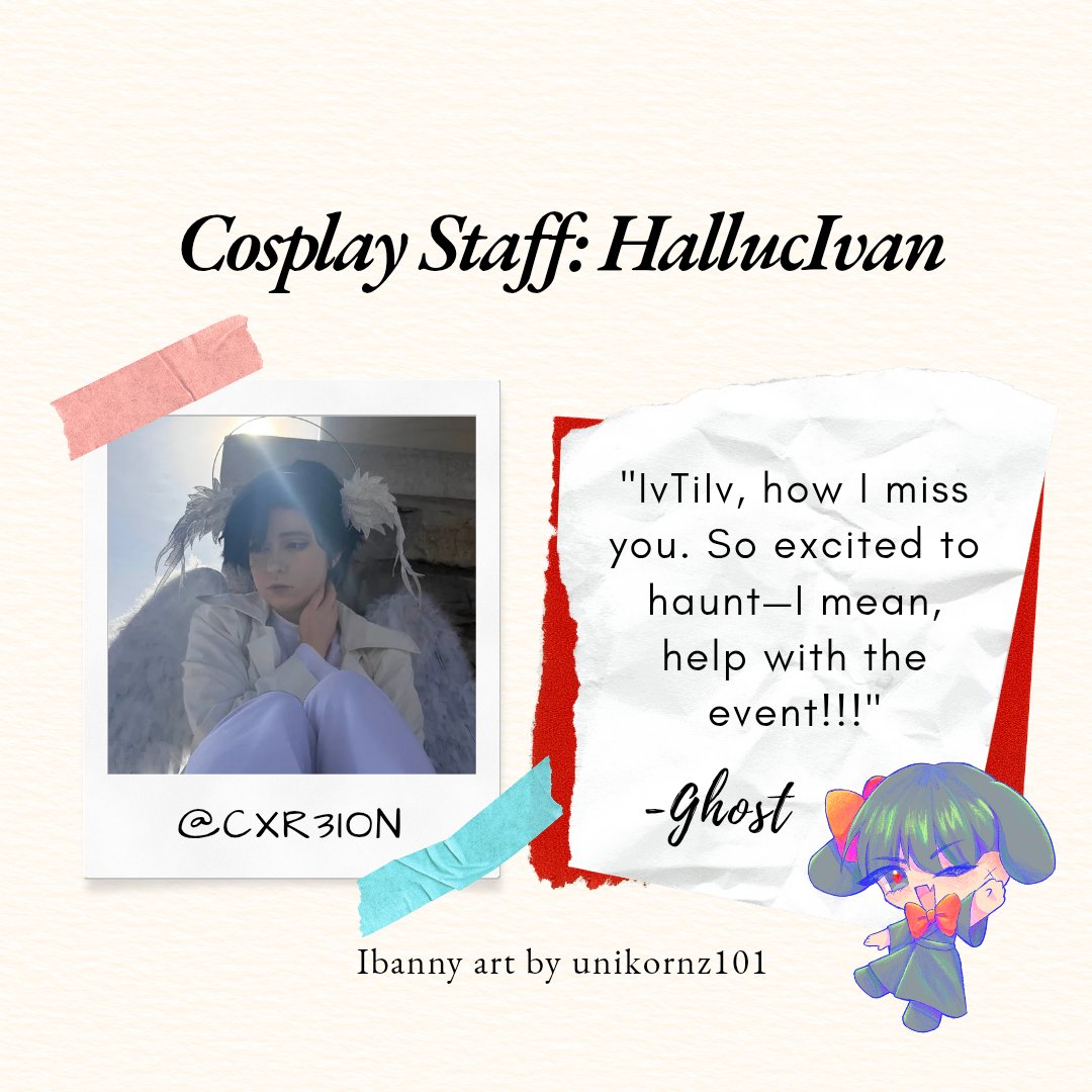 MWFandomCSE's tweet photo. IVANTILL CUPSLEEVE COSPLAY STAFF: HallucIvan 🪽

We're glad to have Ghost volunteering to hover around the event in 3 weeks! RSVP for a free sticker! 👇

IvanTill MV Anniversary Cupsleeve Event 2026
UniUni Boba West Allis
Sat April 4th
12-5pm

#AlienStageCupsleeveEvent #IvanTill https://t.co/DZj7HykiMf