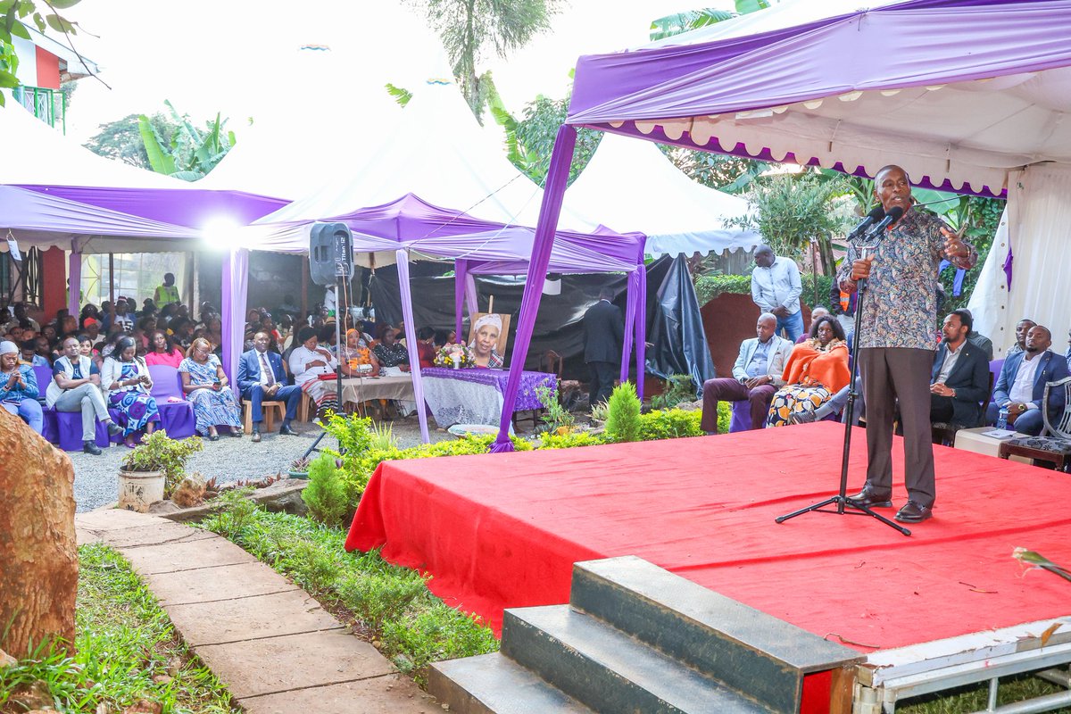 Wamatangi_'s tweet photo. Joined the family of Kiambu Senator Karungo wa Thang'wa during the memorial service of his mother Lucia Wangui Thang’wa at their home in Mitahato village, Ngewa Ward in Githunguri Sub-County. 
Go well Ms Wangui. https://t.co/K0mLtMyCbj