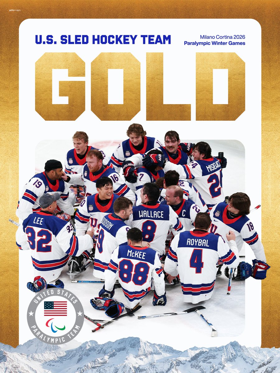 TriFalcon's tweet photo. Congratulations #USAHockey
3 Gold Medals #MilanoCortina
First ever Trifecta 🇺🇸🥇🦅
#WinterOlympics 
#WinterParalympics
#FreeBird https://t.co/K2Q2s6EMn8