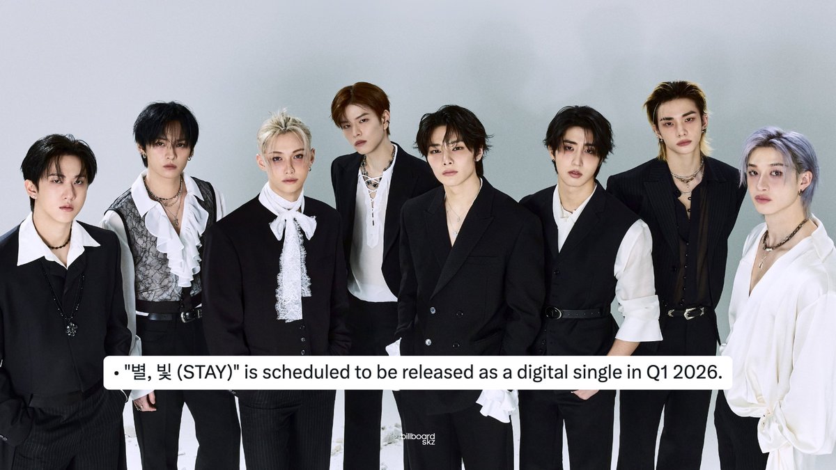 #StrayKids to release digital single "별, 빛 (STAY)" within the next two weeks, as announced in January 2026.

It will likely commemorate the group's 8th Debut Anniversary.

<a href="/Stray_Kids/">Stray Kids</a> #스트레이키즈 #スキズ #STAY
