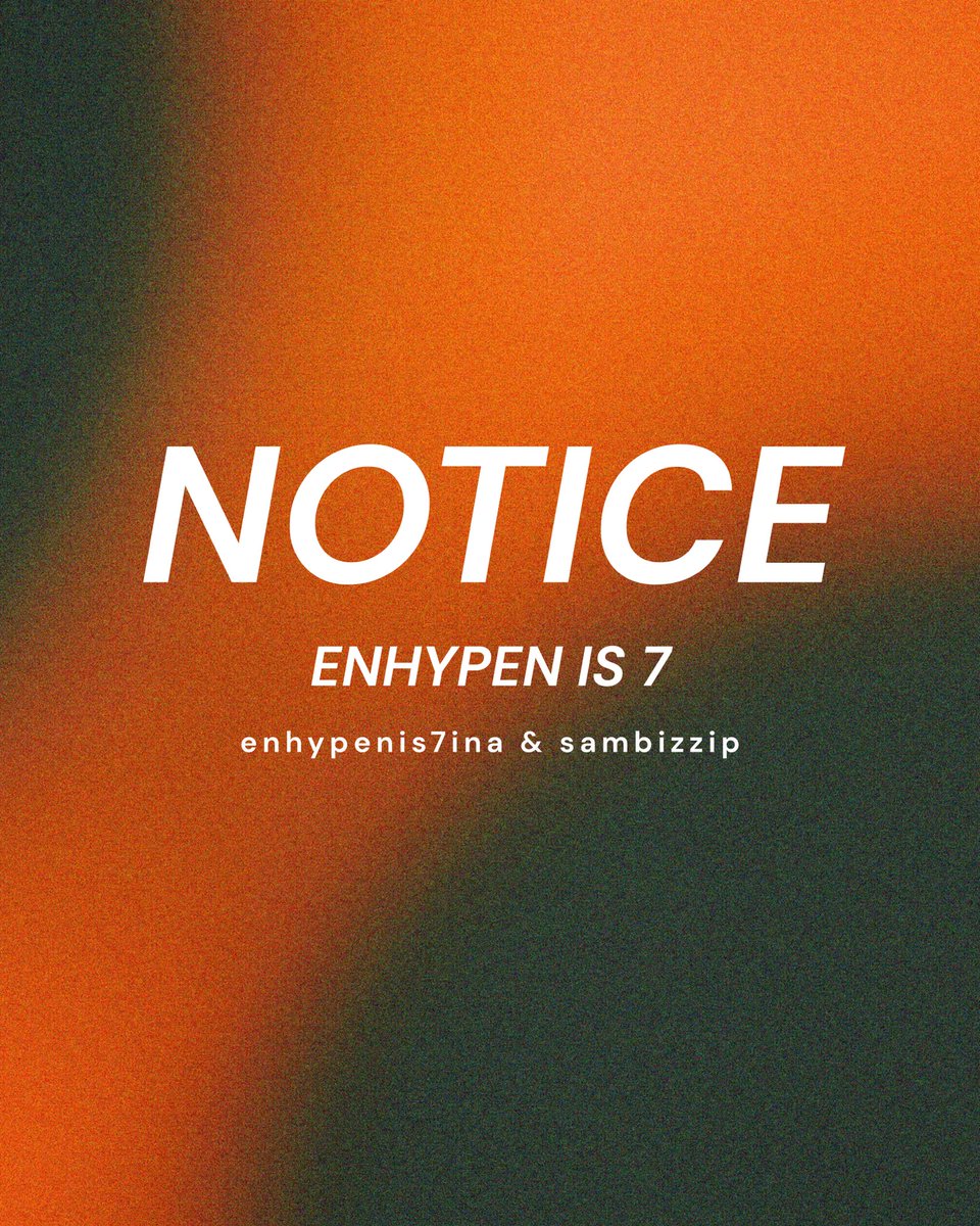 ENHYPEN IS 7 tweet media