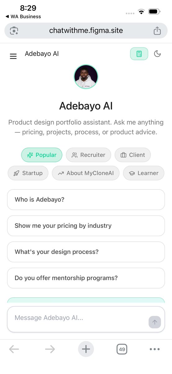 Adebayo Adeyemi | MyClone Ai tweet media