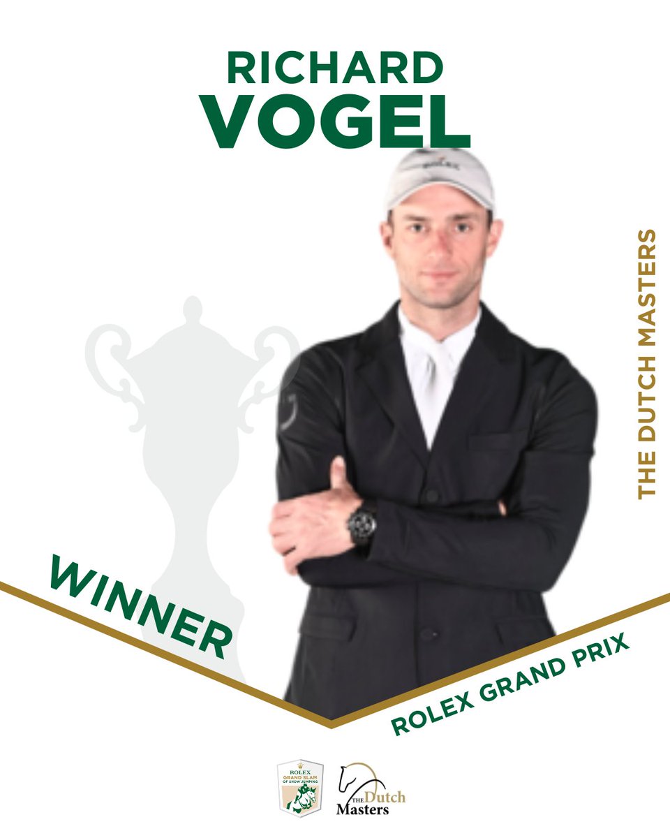 RolexGrandSlam's tweet image. Congratulations Richard Vogel &amp;amp; United Touch S on your fantastic journey here at The Dutch Masters and winning the Rolex Grand Prix 🌟🏆

📸: Rolex Grand Slam
#showjumping #rider #equestrian #horses #rolexgrandslam #thedutchmasters