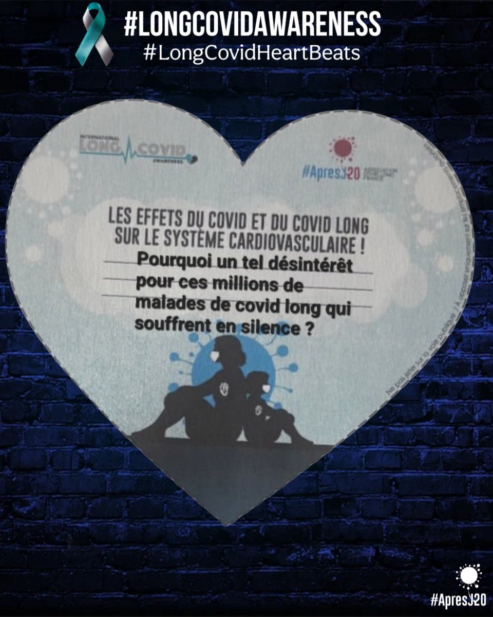 apresj20's tweet photo. Bonsoir @stephanie_rist @Sante_Gouv on a une question pour vous !
👇👇👇

#LongCovidAwarenessDay
#LongCovidAwarenessMonth
#LongCovidAwareness
#LongCovidHeartBeats 
#ApresJ20 #CovidLong https://t.co/3414GwqjXt