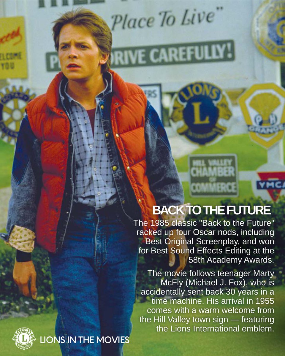 lionsclubs's tweet photo. We're celebrating #OscarsSunday the Lions way. 🦁🙌

From Back To The Future to Varsity Blues, Lions International has made some scene-stealing cameos on the big screen.

Check out a few of the major motion films we've been featured in. 👉 https://t.co/1YrFJwlNHf