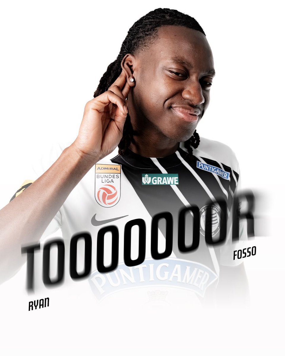 SKSturm's tweet image. RYAN #FOSSO! Unser Winterneuzugang trifft zum 4:1!  #sturmgraz #AdmiralBL #FAKSTU
____________
FAK 1:4 STU |⏱️60'