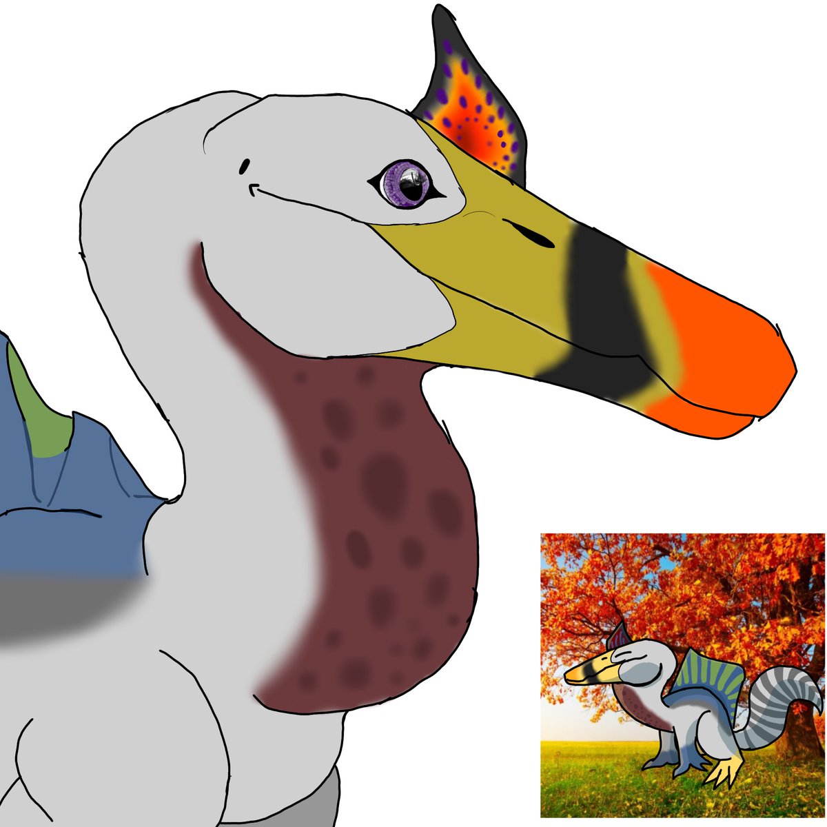 LUXISLumus's tweet photo. Espinossauro Eugyptiacus.
Eis aqui o Espinossauro Eugyptiacus no meu estilo de arte, claro que se quiserem eu mando uma arte dele completa, mandem nós comentários qual próximo animal pré-histórico vocês querem que eu mande a seguir https://t.co/8JNF7nhYf6