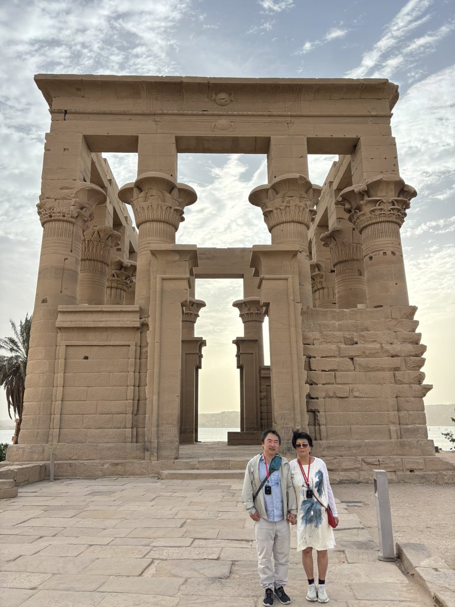 jiaicho's tweet photo. Temple of Philae, flooded in early 1900s with the construction of Aswan Low Dam.  Luckily before the construction of the Upper Dam, it was moved to a higher ground.  The temple was dedicated to Isis, the goddess of magic &amp; wisdom.  Cleopatra VII frequented the temple. https://t.co/nsftuMpgsG