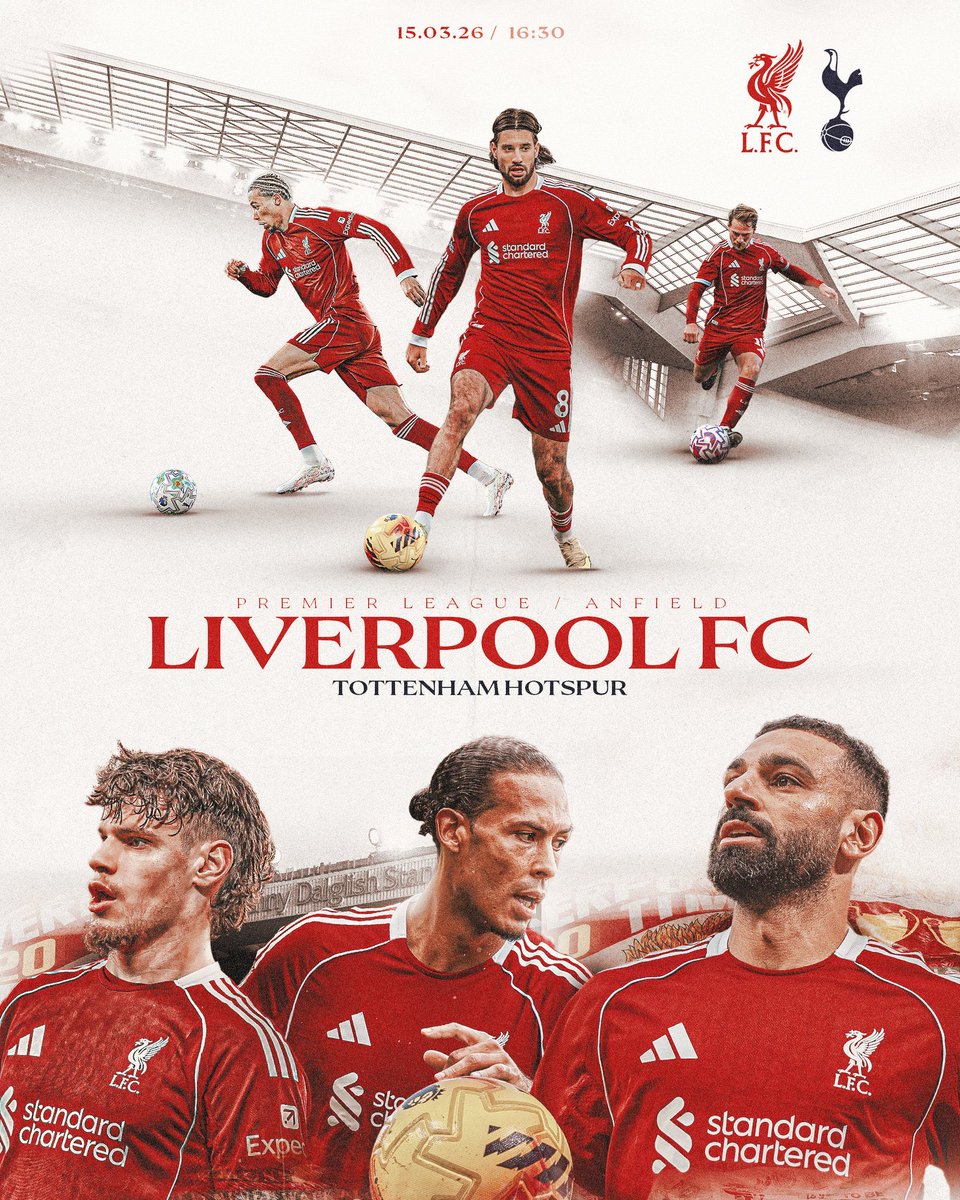 SalahFC13's tweet photo. Happy Match Day reds 💪🏽 must win better show me that fire 🔥 #YNWA #LFC #LIVTOT https://t.co/jWfZhQmFeB