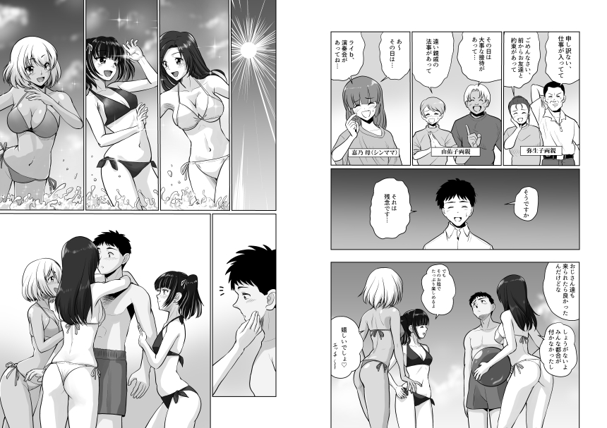 3泊4日の休暇をギャル達とのハーレムプレイで! 