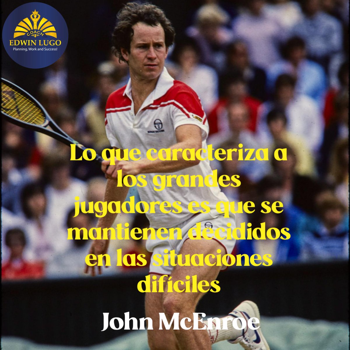 coachedwinlugo's tweet image. Saber qué hacer en momentos difíciles es una cualidad que desarrollan los grandes deportistas, y tú sabes qué decidir en esos momentos?

#coachedwinlugo #caracter #decision #fortaleza #deportes #tenis #johnmcenroe #coaching #neurociencia #performance #deportistas #mentalidad