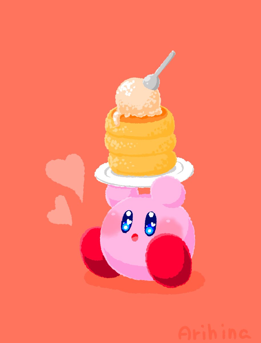 アイスのっけたホットケーキ　#ほぼ日刊カービィ