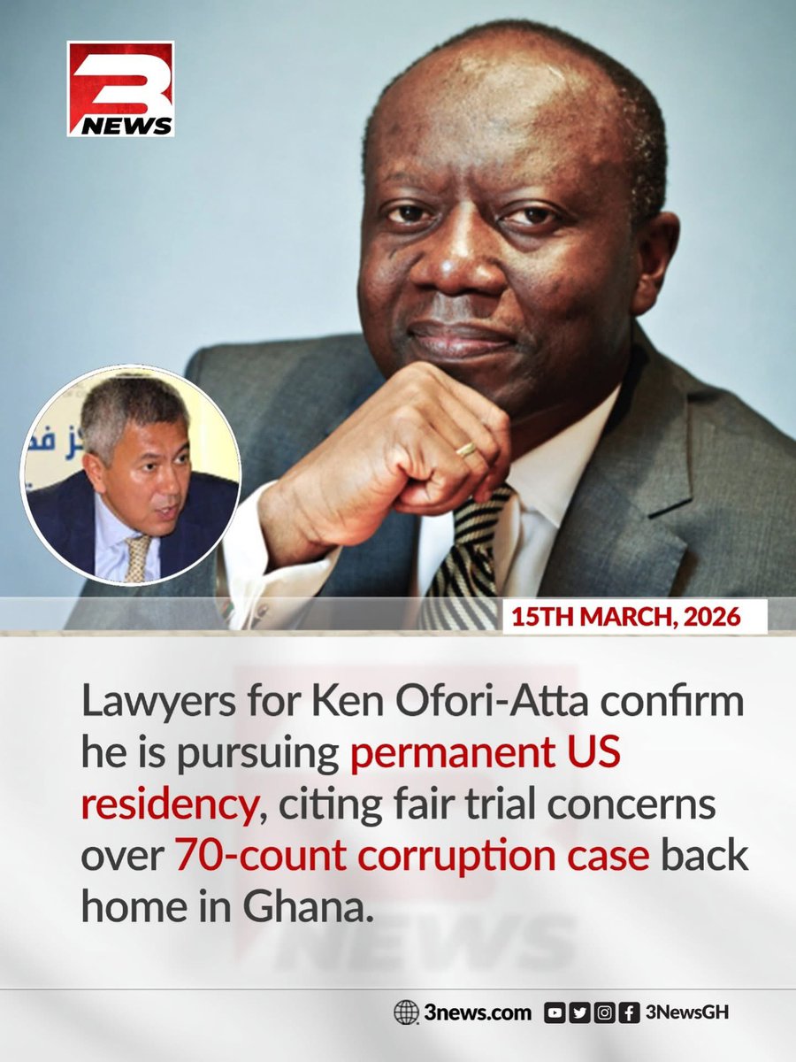 Ken must understand that under international law, to which both Ghana and the United States are signatories to the treaty of extradition. He will still be extradited even if he becomes a US citizen. The only safer place for him is Russia of which I’m sure he won’t want to go!