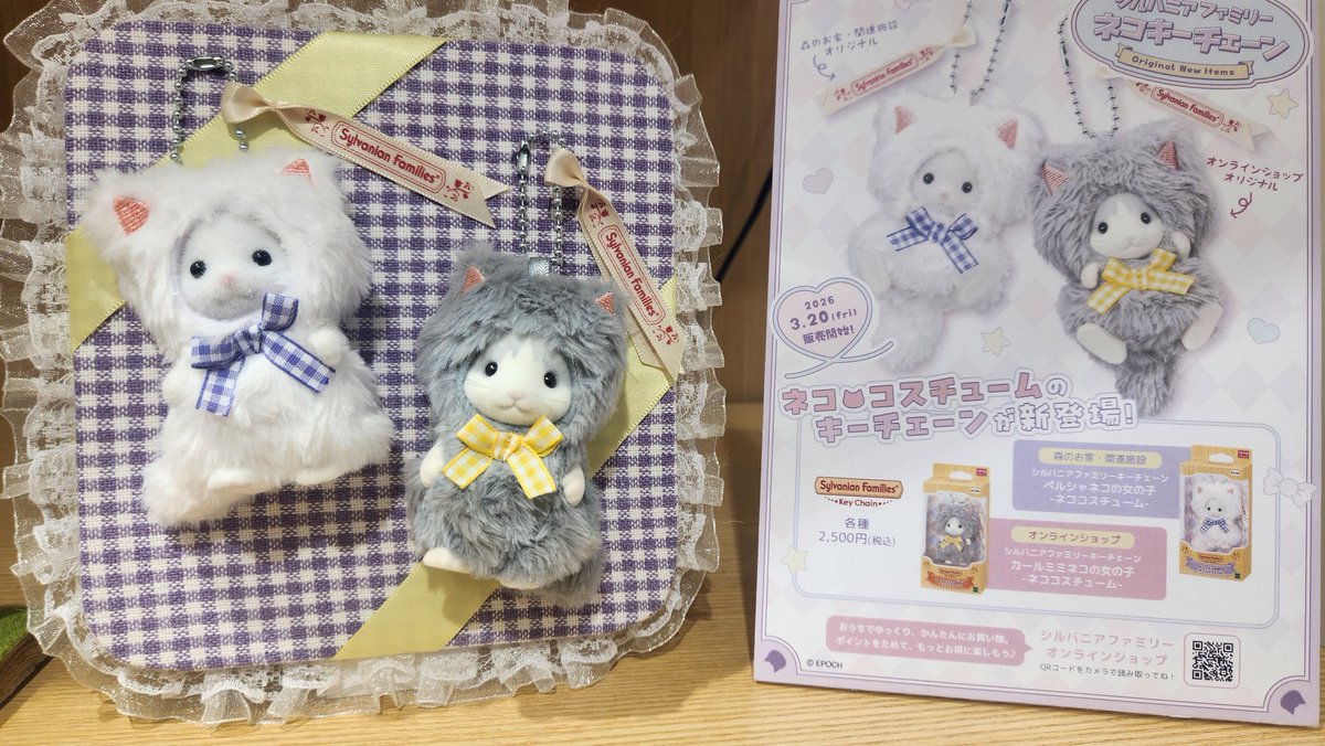 森のおうちでみてきた！！
ネコが猫着てるのかわいい！
白いのもお迎えしなきゃ！
#シルバニアファミリー