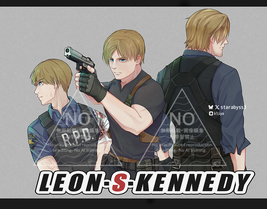 StarAbyss3's tweet photo. #ResidentEvil #LeonKennedy #RE4 #RE2 #BIO6
動作皆有遊戲參考,但上色算蠻滿意的 https://t.co/xPN9ilEIYS