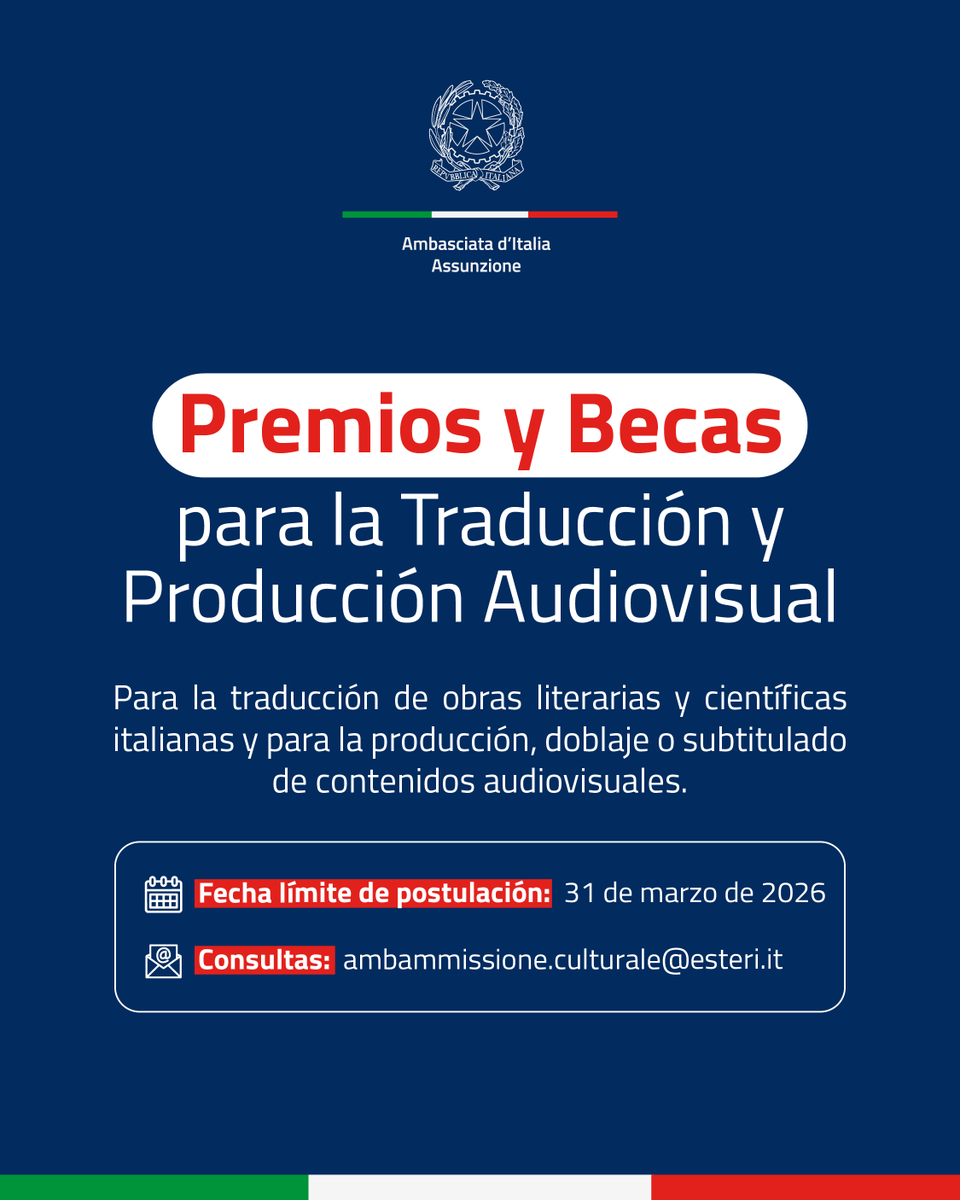 Embajada de Italia en Paraguay tweet media