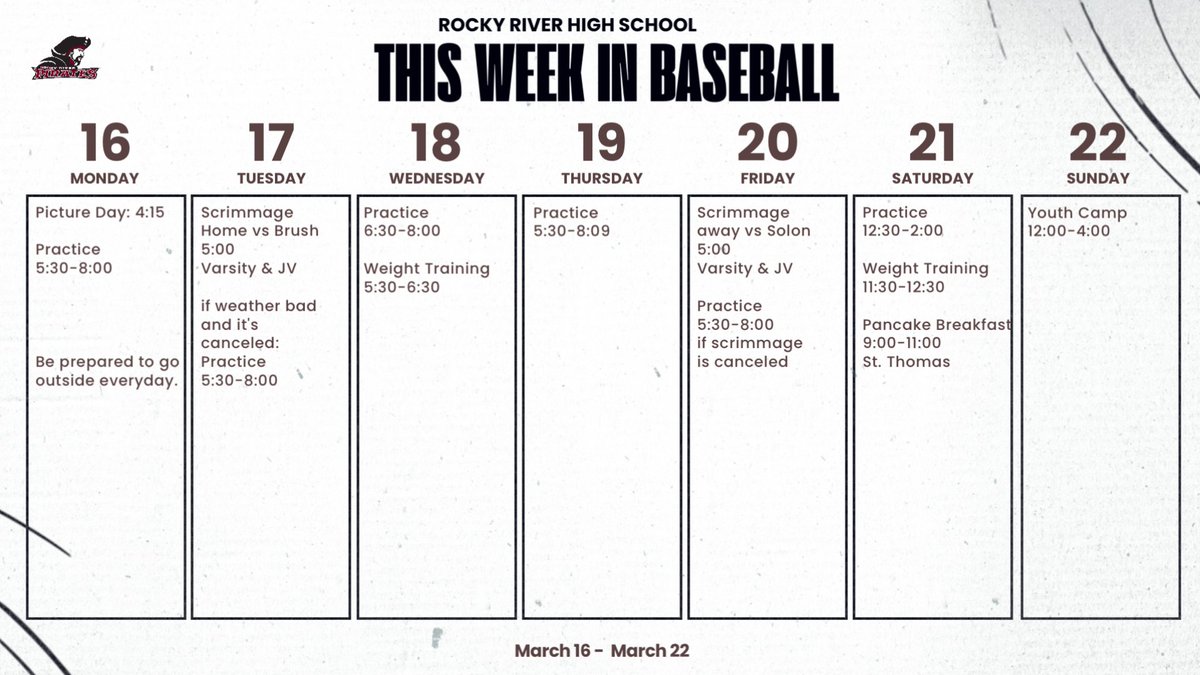 Rocky River High School Baseball tweet media