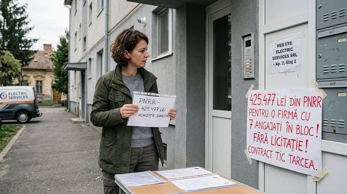 stoprisipa's tweet image. 425.477 lei din PNRR, fără competiție: firma cu 7 angajați din bloc câștigă contractul TIC la Tarcea

#StopRisipa #AchizitiiPublice #Romania
stoprisipa.ro/alerta/425477-…