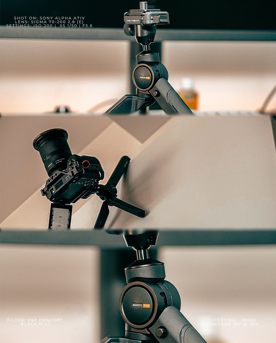PGYTECH_global's tweet photo. 🕵 Designed in the Details.
Explore the smart design of the MantisPod 2.0 – from its grippy feet to its smooth-turning knobs. 🎛
Bend it, stand it, create with it.
📸: @haidarpng

#PGYTECH #MakeCreationEasier #MantisPod2 #CreativeTool #PhotographyGear https://t.co/wugc9n6Dky
