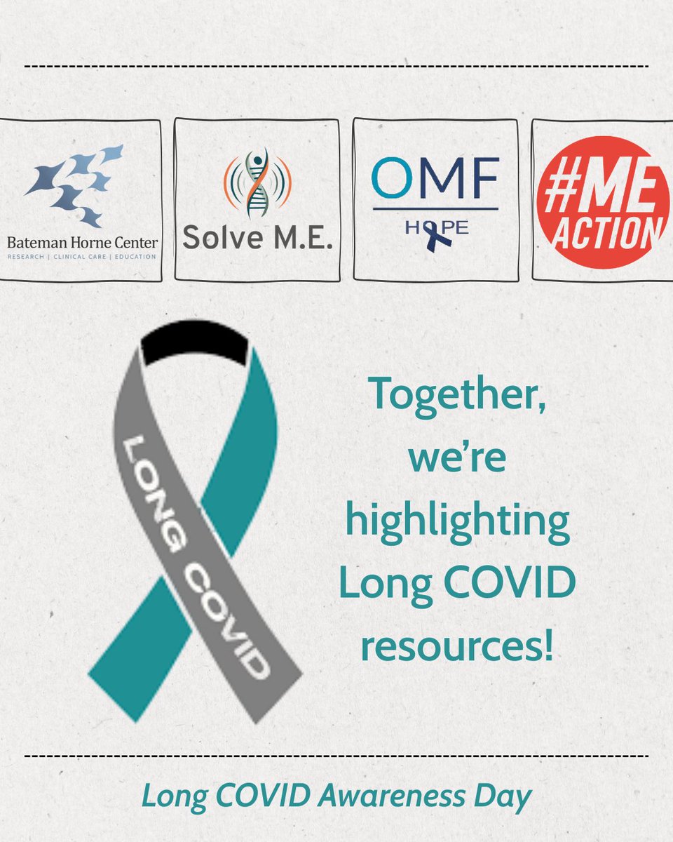 MEActNet's tweet image. To honor #LongCOVIDAwarenessDay, @MEActNet, @PlzSolveCFS, @BatemanHorne, &amp;amp; @OpenMedF once again joined forces as #UnitedForME. We gathered a set of resources from our orgs to inform &amp;amp; empower: bit.ly/3Na4mX4

#LongCOVID #pwME