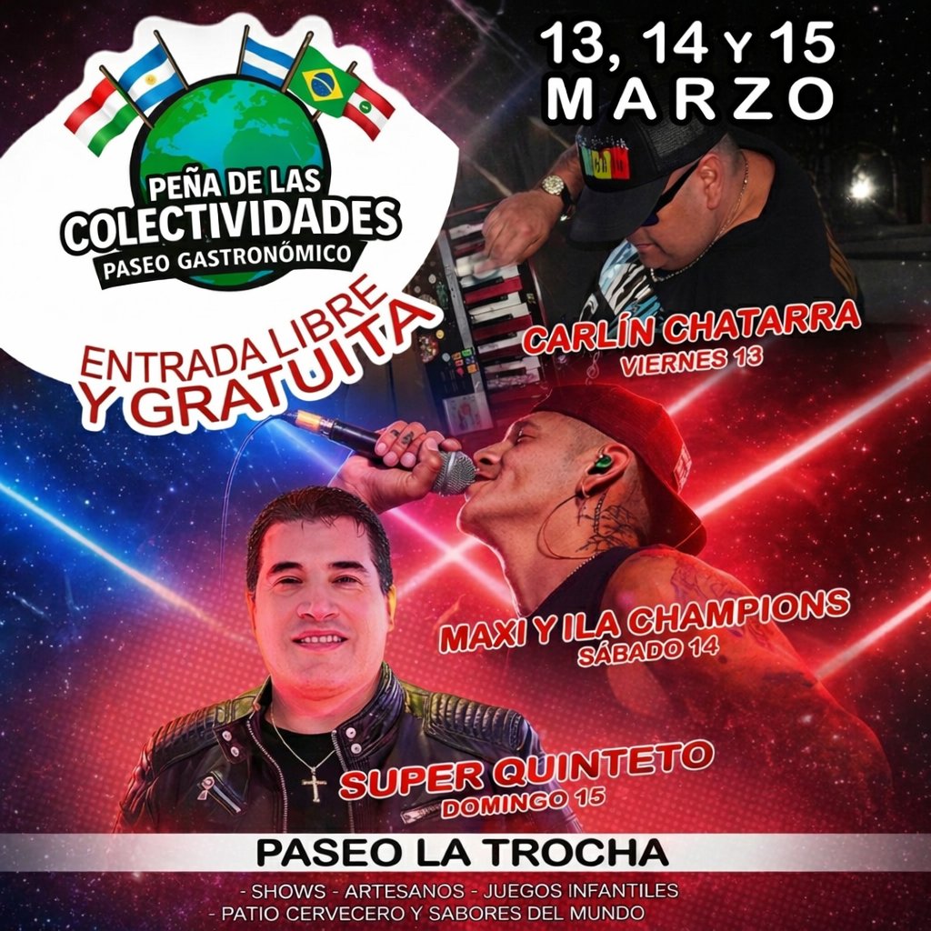 elsuperquinteto's tweet photo. Este Domingo 15 De Marzo Llega El Super Quinteto a @feria_colectividades En La Trocha De Ezeiza, Ezeiza Se Viste De Fiesta, Te Esperamos #ezeiza #elsuperquinteto #fyp #viral #latrocha https://t.co/CMsZgIVFUP