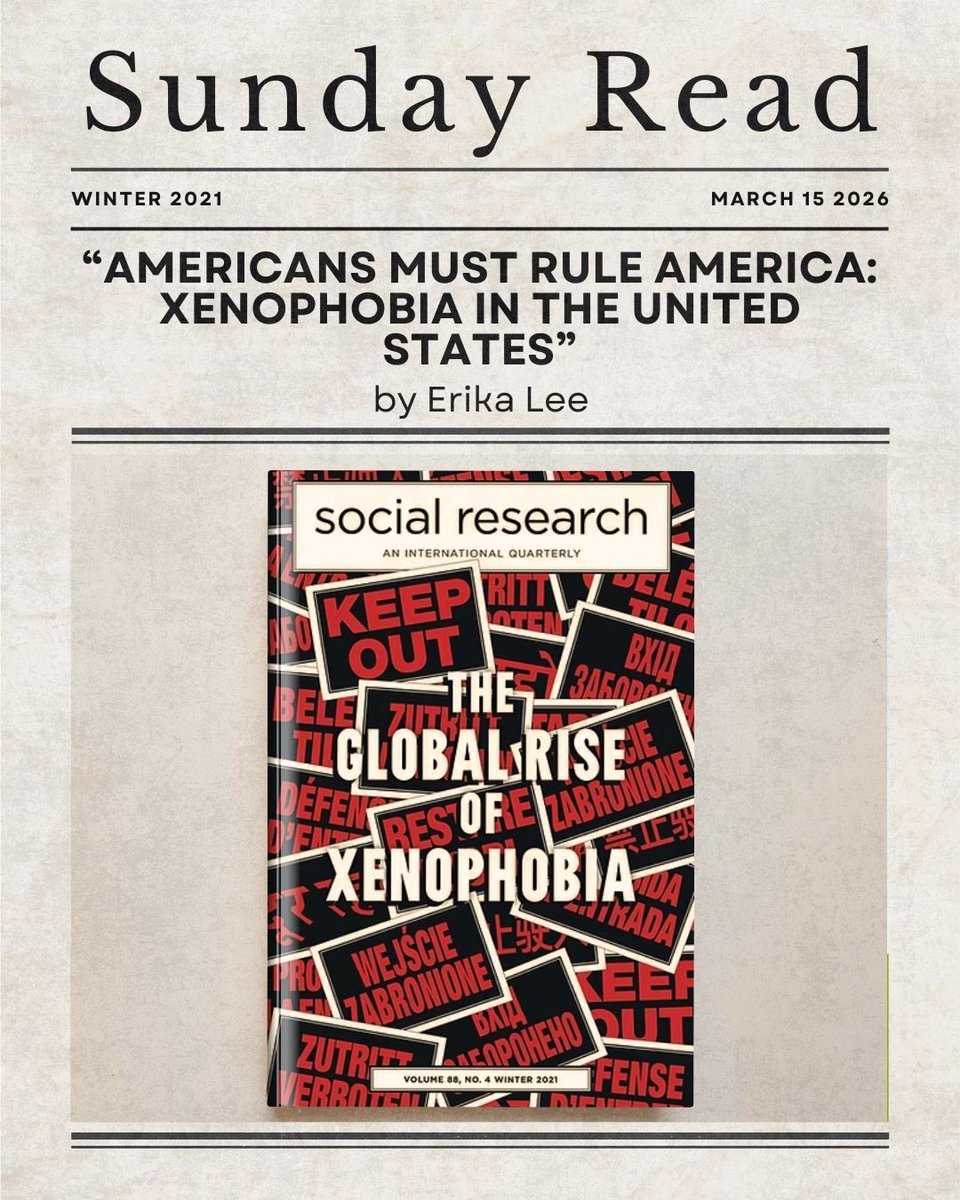 Social Research: An International Quarterly tweet media