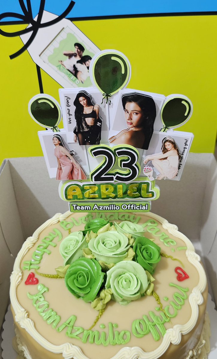 AzMilioOfficial's tweet photo. Celebrations don’t have an expiration date. 💚

We may be a little late, but we’re still celebrating AZ and Emilio’s birthdays with so much love. From the cakes to the special gifts prepared by our secret sponsor for them, every detail was made to show our appreciation. 🎂✨

And being there during Emilio’s birthday celebration made it even more memorable for us.

Late or not the love and support will always be right on time. 🫶