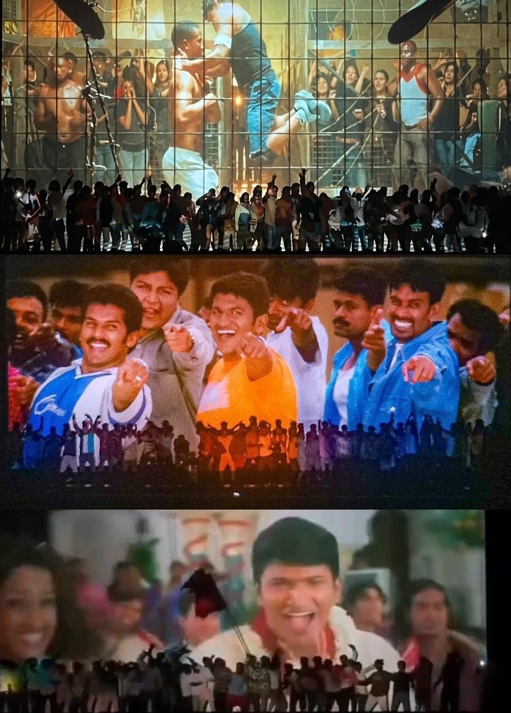 Perfect line does not exist 

Meanwhile Hospete Appu fans 😂🖤
#AkashRerelease #DrPuneethRajkumar