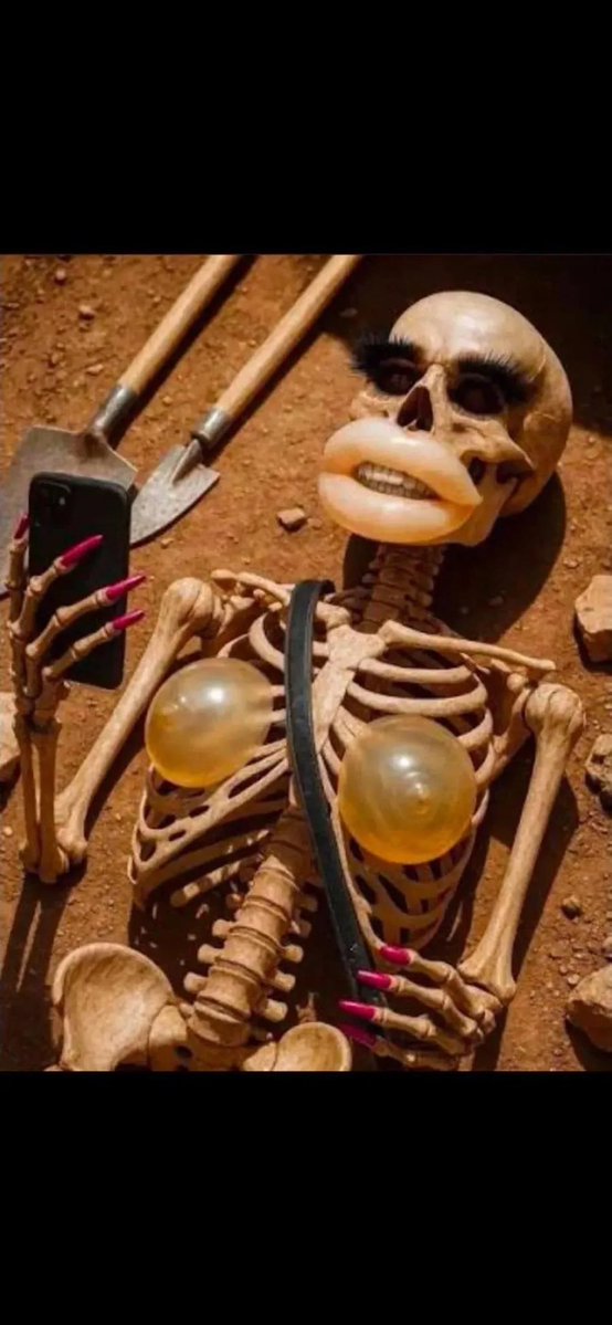 In the future we will find these bones from hollywood celebrities.