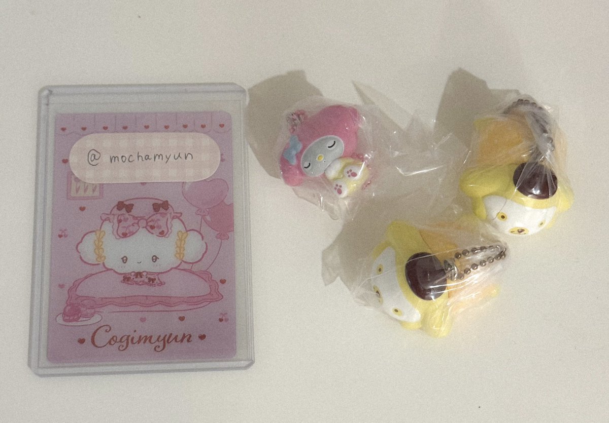 mochamyun's tweet photo. 【交換】
サンリオキャラクターズ
GRWM マスコットチャーム

---
譲 : プリン×2 マイメロディ マイメロ×1

求 : キティ
---

🤍郵送交換📮のみ(同日発送)

お気軽にお声掛けください。 https://t.co/dyv9XuACFO